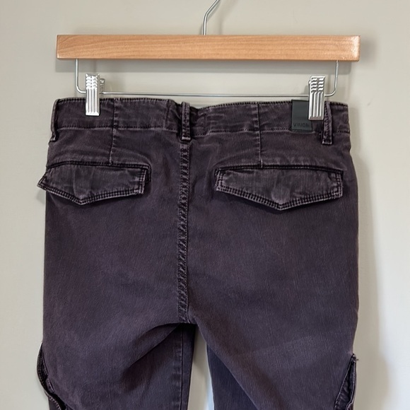 VINCE Slim Cargo Stretch Chino Pockets Mulberry Pants Jeans Sz 26 - Picture 8 of 15